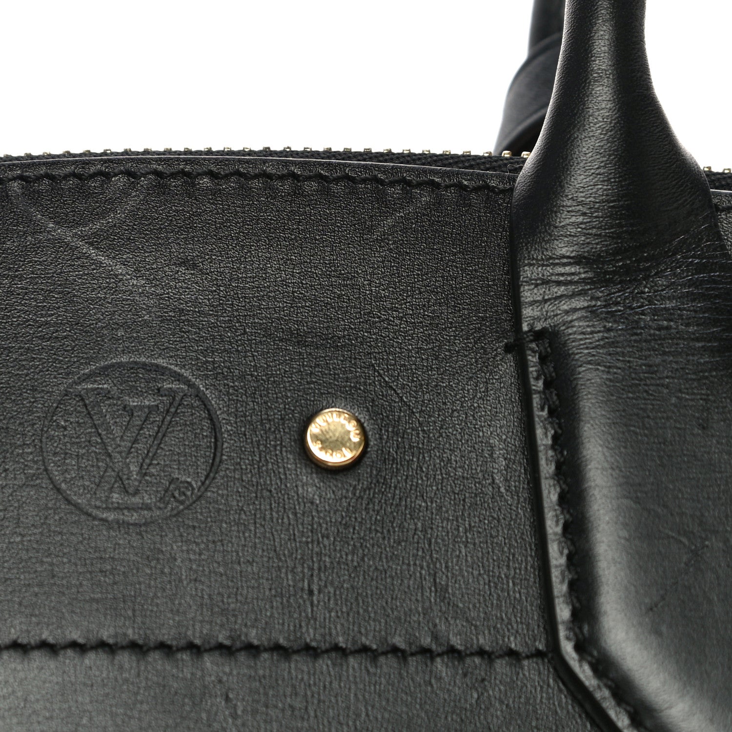 Louis Vuitton Calfskin City Steamer MM Black 14 of 24