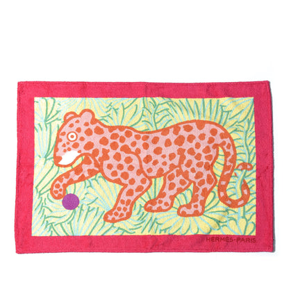 Hermes Cotton Terry Leopard Beach Towel 1 of 8