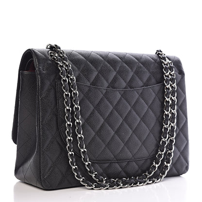 Chanel Caviar Quilted Maxi Double Flap Black 3 of 12