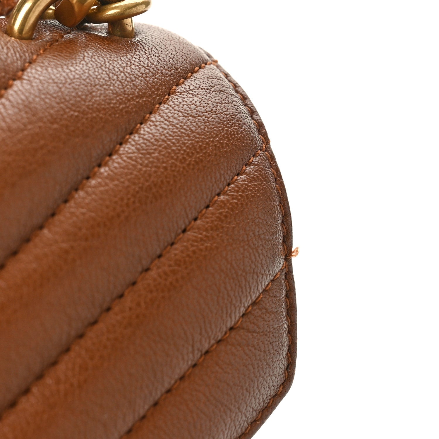 Saint Laurent Calfskin Matelasse Chevron Monogram Medium College Bag Brick 9 of 9