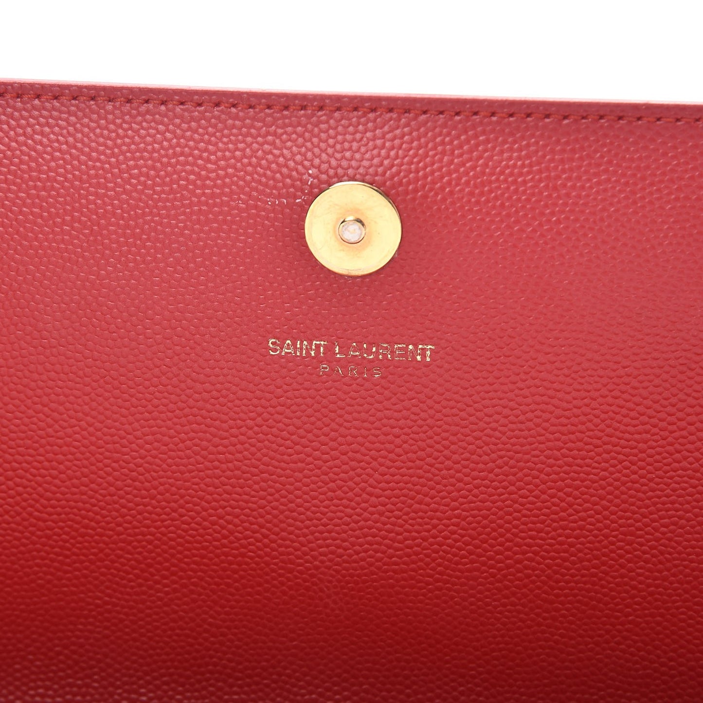 Grain De Poudre Classic Monogram Cassandre Clutch New Red
