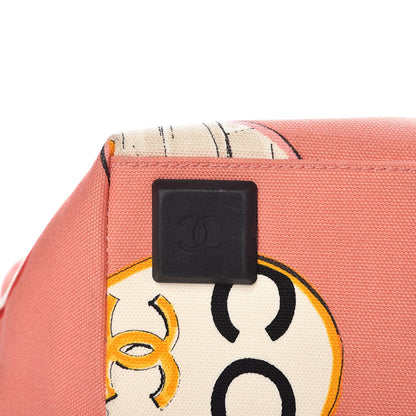 Chanel Canvas Coco Hearts Print Tote Multi 10 of 13