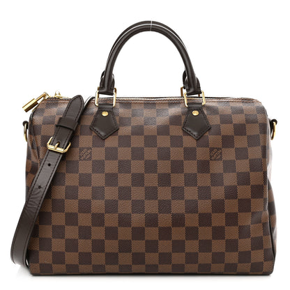 Louis Vuitton Damier Ebene Speedy Bandouliere 30 1 of 12
