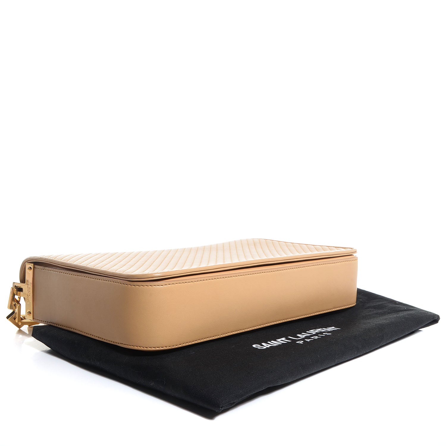 Saint Laurent Calfskin Medium Babylone 2 Chain Bag Light Beige 4 of 8