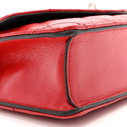 Mulberry Shiny Buffalo Quilted Darley Shoulder Bag Red 8 of 13