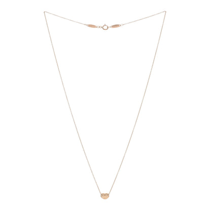 Tiffany 18K Rose Gold 6.5mm Elsa Peretti Bean Pendant Necklace 2 of 4