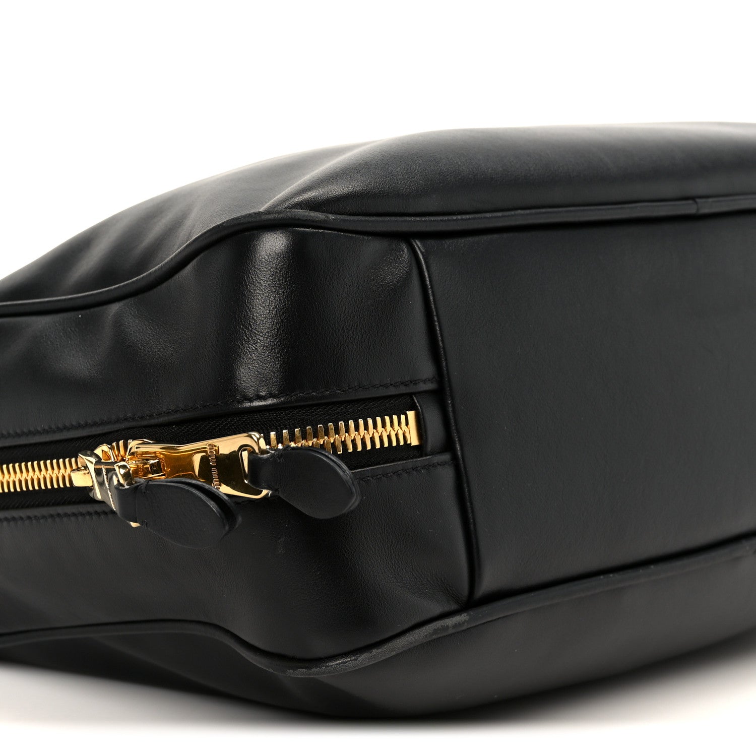 Miu Miu Soft Calf Softy Large Beau Top Handle Bag Black 8 of 9