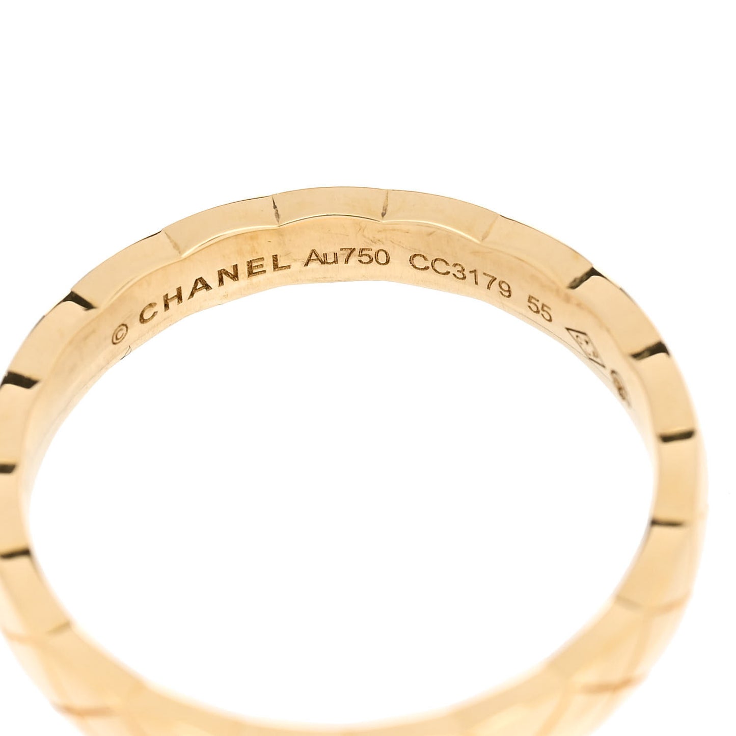 18K Yellow Gold Mini Coco Crush Ring 55 7.25