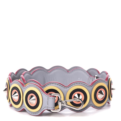 Fendi Vitello Dolce Spike Studded Circle Strap You Ardesia Multicolor 1 of 4