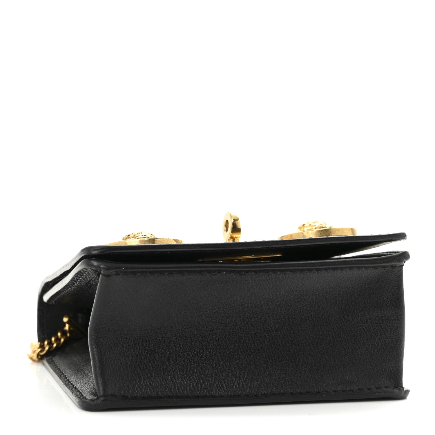 Versace Calfskin Mini Icon Handbag Black 4 of 10
