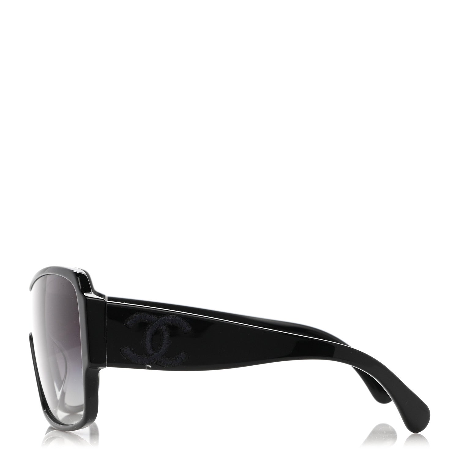 Chanel Acetate Shield Sunglasses 5449-A Black 3 of 7