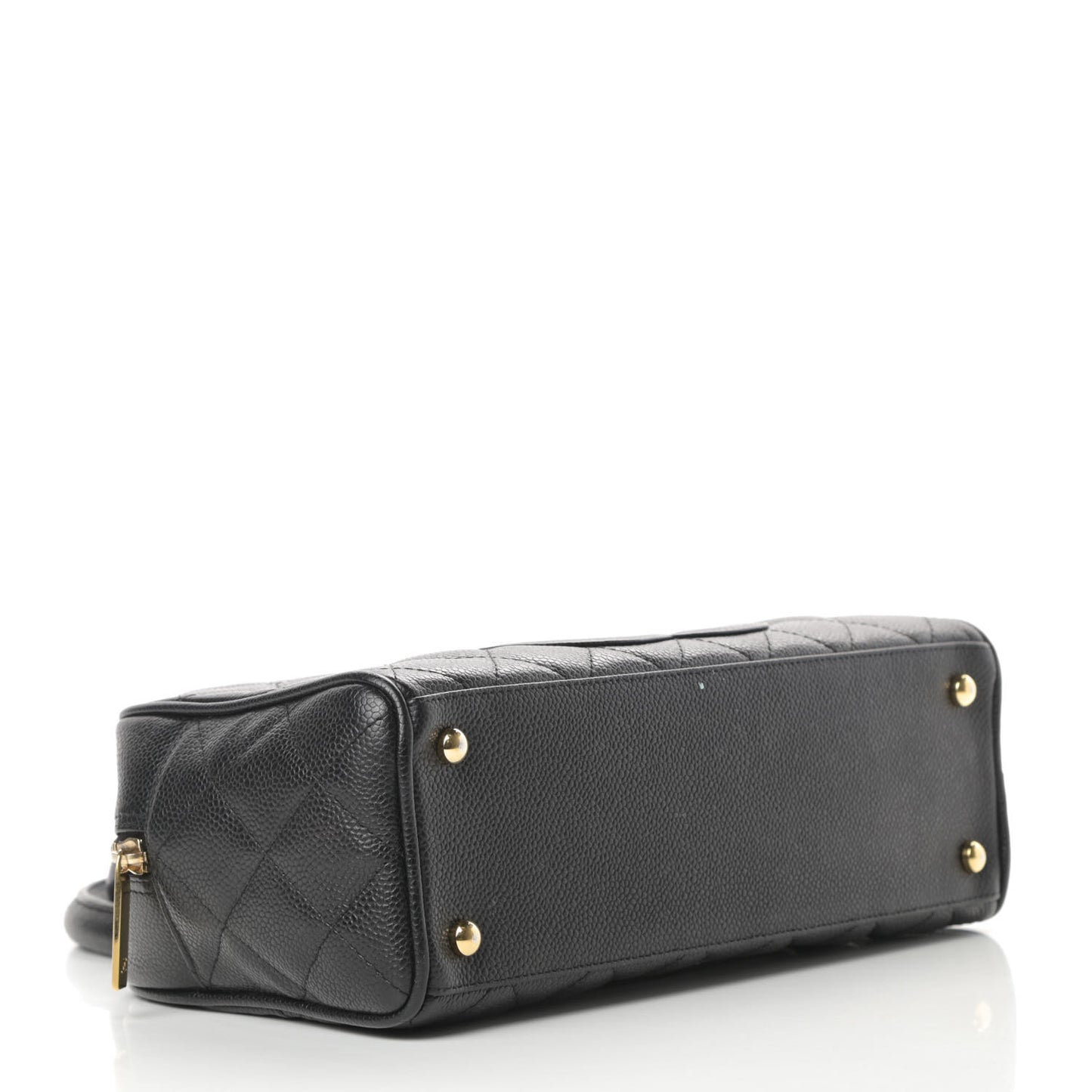 Caviar Quilted Small Bowler Black