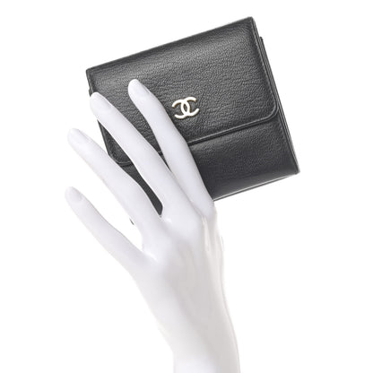 Chanel Goatskin Compact CC Flap Wallet Black 2 of 15