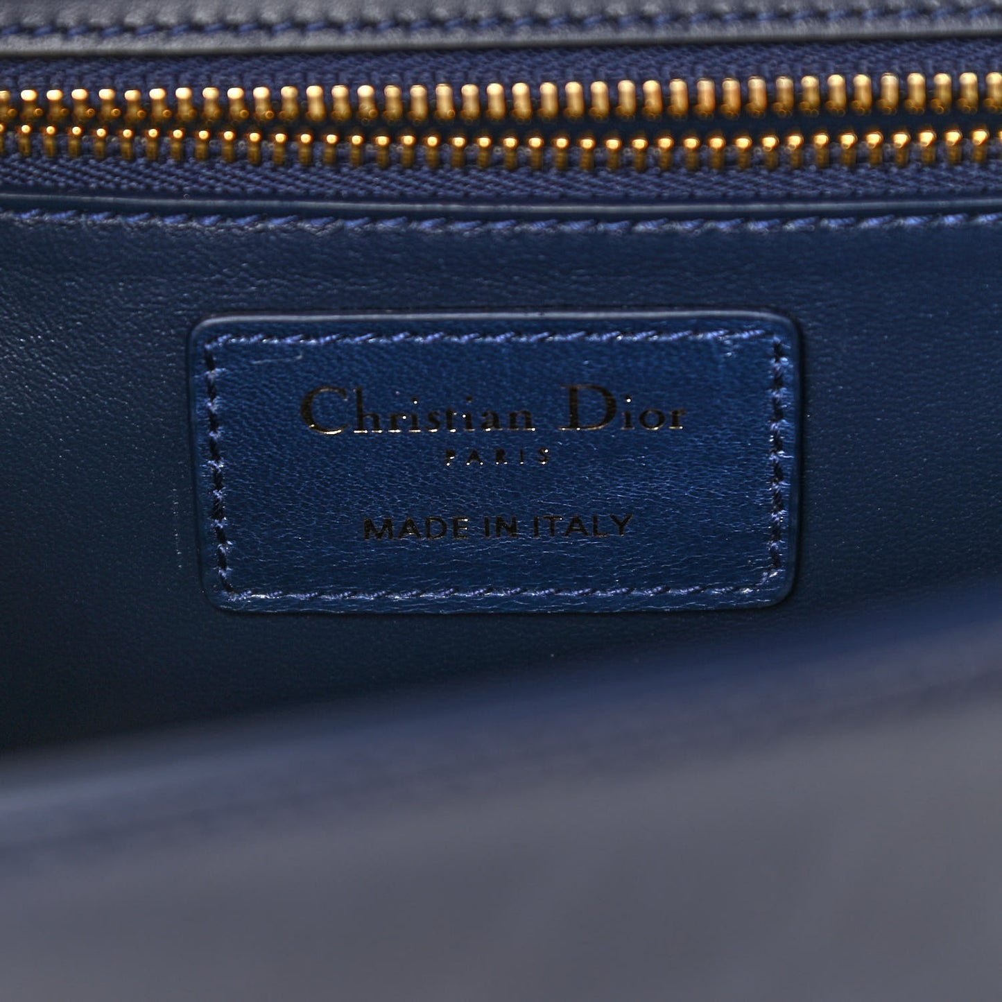 Shiny Crinkled Lambskin 30 Montaigne Flap Bag Indigo