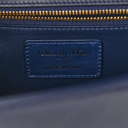 Christian Dior Shiny Crinkled Lambskin 30 Montaigne Flap Bag Indigo 5 of 8