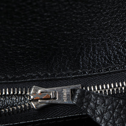 Hermes Taurillon Clemence Birkin 35 Black 14 of 32