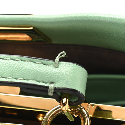 Fendi Shiny Nappa Micro Peekaboo Iconic Satchel Verde Acqua 11 of 11