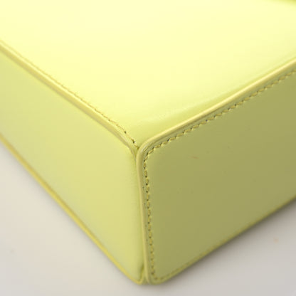 Givenchy Box Calfskin Mini Cut Out Shoulder Bag Neon Yellow 9 of 12