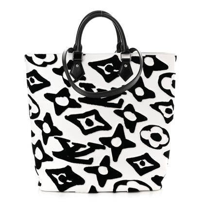 Louis Vuitton X UF Tufted Monogram Tufted Cabas White Black 1 of 10