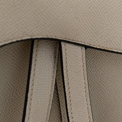 Christian Dior Grained Calfskin Saddle Bag With Strap Latte 23 of 29