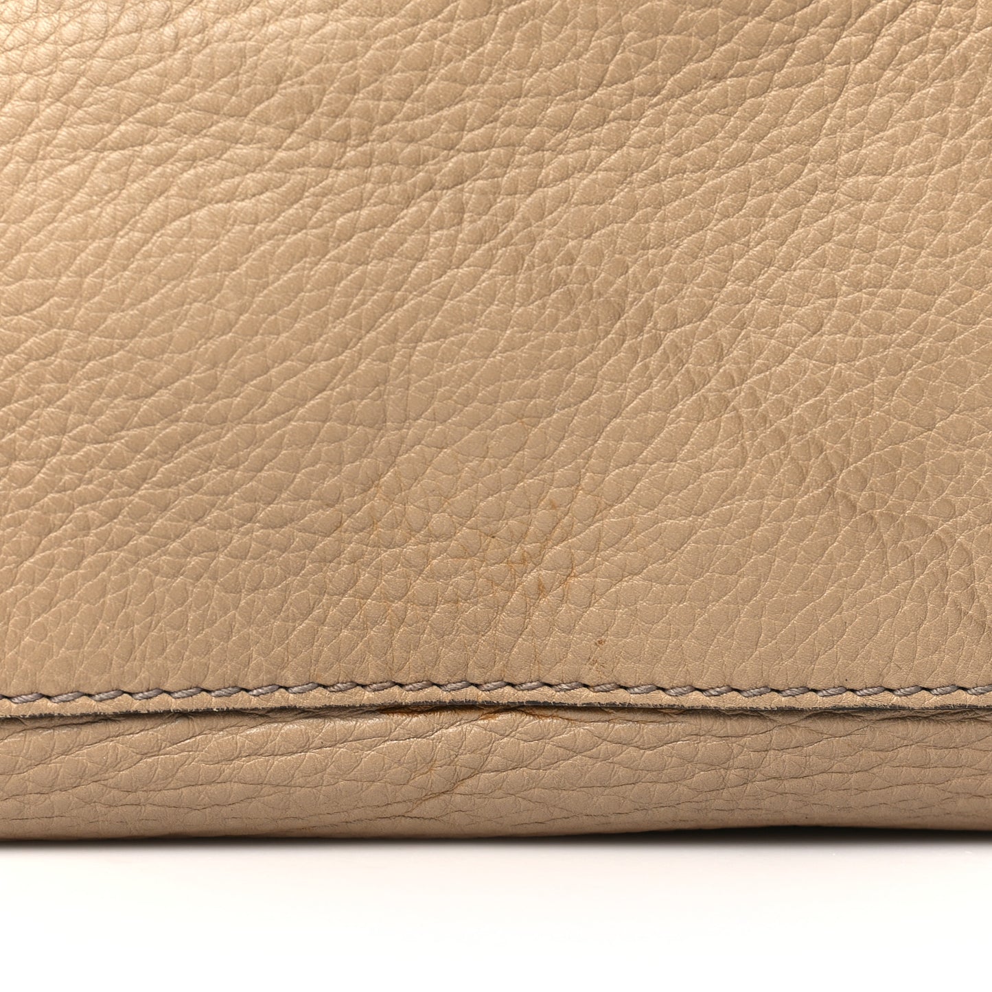 Pebbled Calfskin Large Soho Chain Shoulder Bag Nude