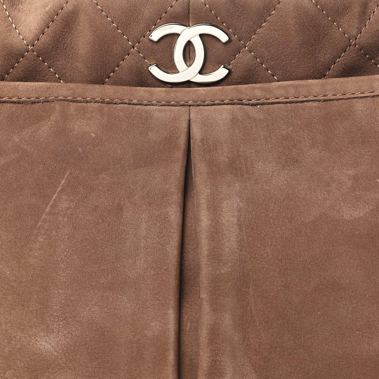 Chanel Ultra Soft Suede Calfskin Natural Beauty Tote Brown 8 of 10