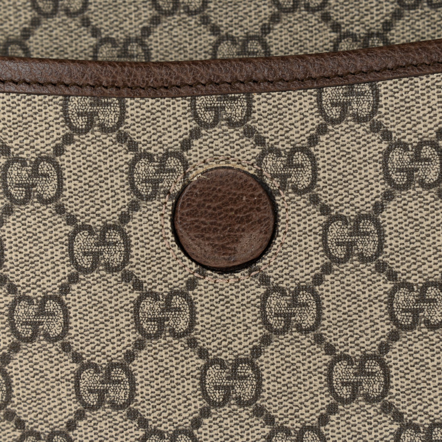 GG Supreme Monogram Neo Vintage Web Belt Bag Brown