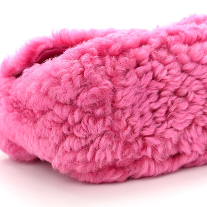 Chanel Shearling Sheepskin Medium Chanel 19 Flap Pink 9 of 10