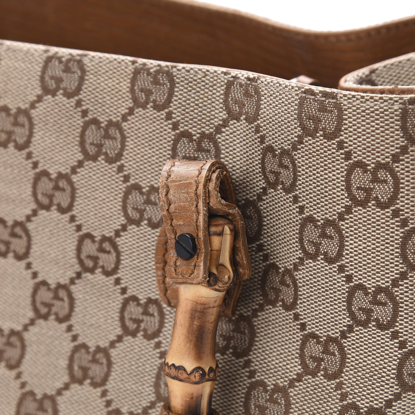 Monogram Small Bamboo Tote Brown