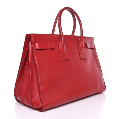 Saint Laurent Calfskin Large Sac de Jour Carryall Rouge Orient 3 of 22