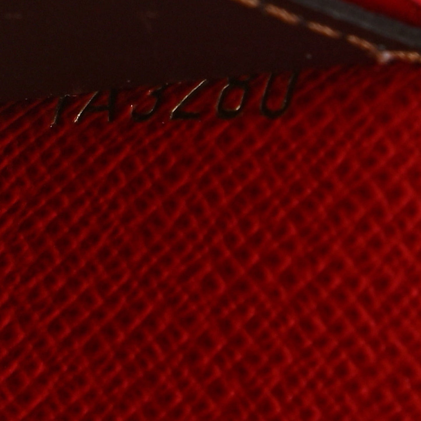 Damier Ebene Emilie Wallet Red