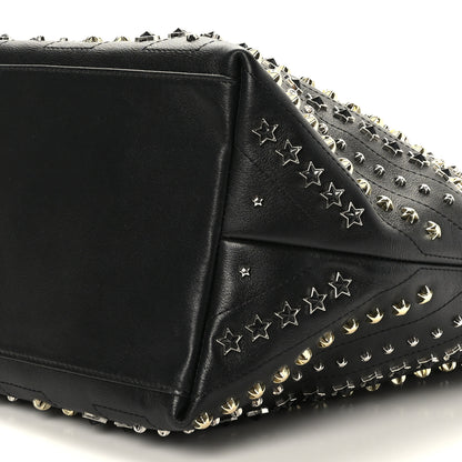 Jimmy Choo Calfskin Diagonal Star Studded Tote Black 8 of 8