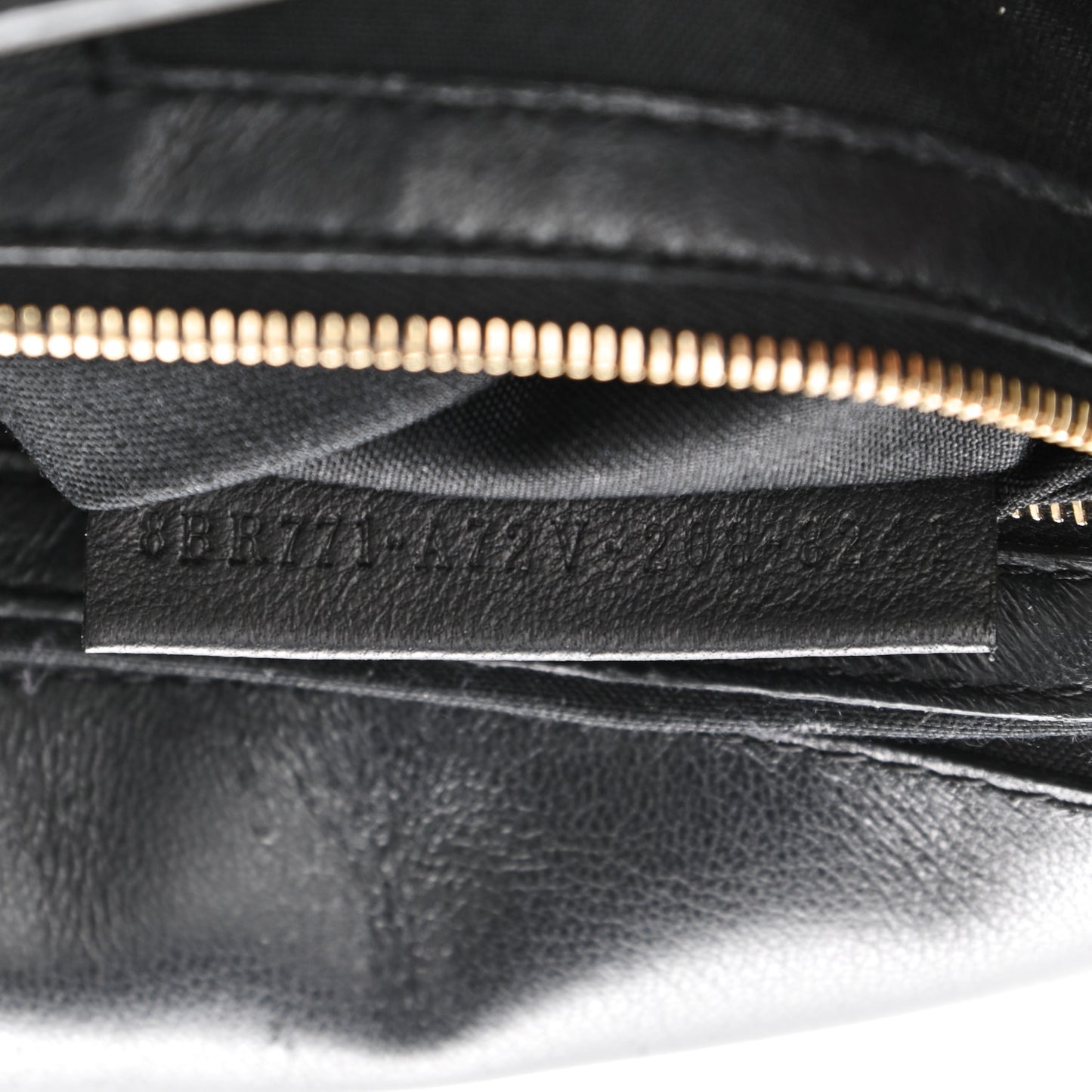 Nappa FF 1974 Embossed Large Baguette Black