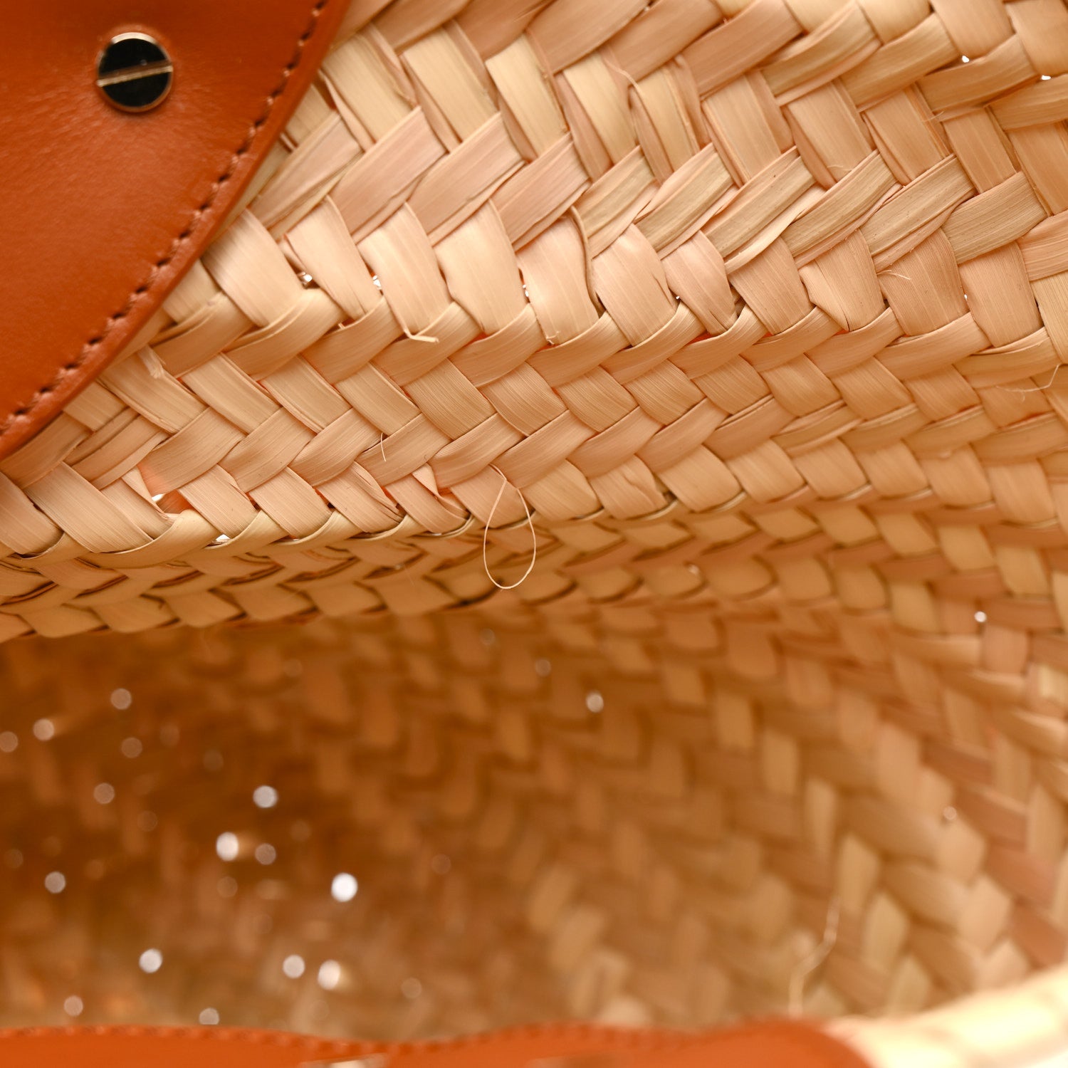 Christian Louboutin Raffia Calfskin Biloumoon Tote Natural Cuoio 12 of 13