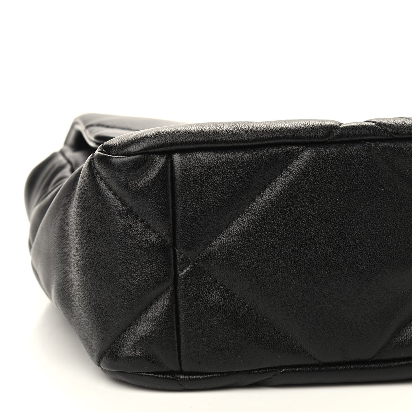 Lambskin Quilted Large Chanel 19 Flap Black