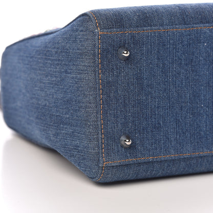 Christian Dior Denim Crystal Medium Lady Dior Blue 8 of 9