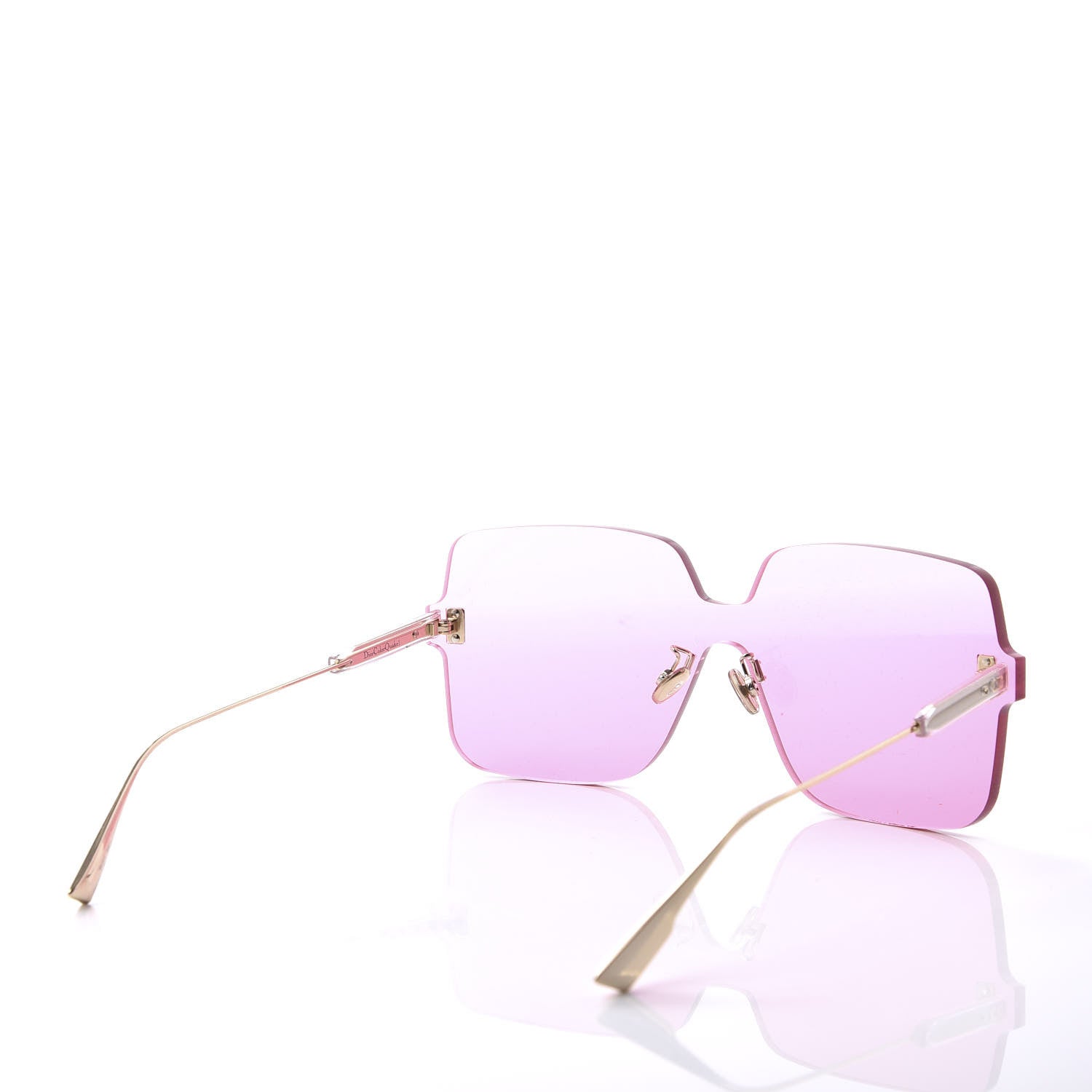 Christian Dior Color Quake 1 Square Shield Sunglasses Fuchsia