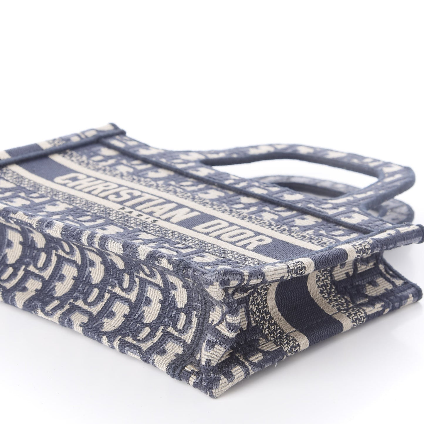 Oblique Mini Book Tote Blue Multicolor