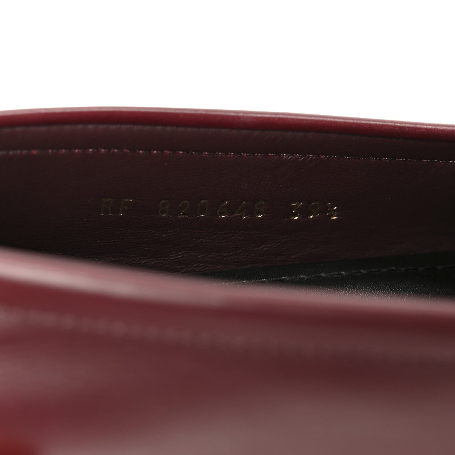 Saint Laurent Vitellino Lux Laurent 05 Mocassins 39.5 Vendome Red 9 of 10