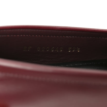 Saint Laurent Vitellino Lux Laurent 05 Mocassins 39.5 Vendome Red 9 of 10