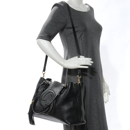 Gucci Cellarius Calfskin Medium Soho Working Tote Black 2 of 7