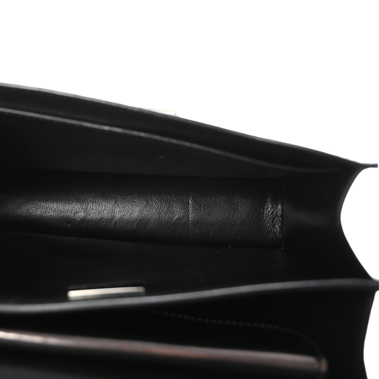 Metallic Vitello Calfskin Cahier Bag Ferro Cuoio