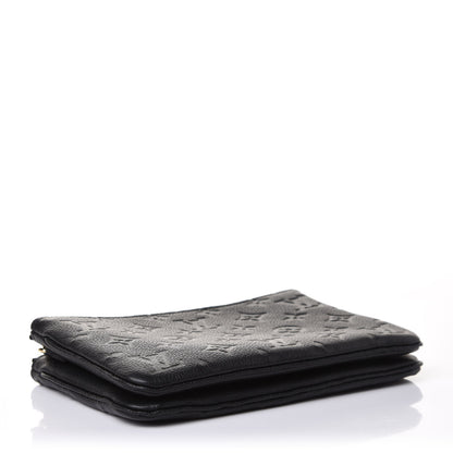 Louis Vuitton Empreinte Double Zip Pochette Black 7 of 22