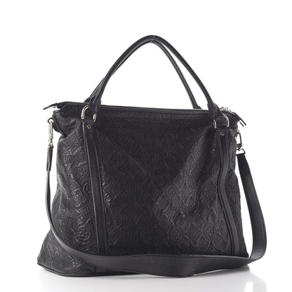 Louis Vuitton Monogram Lambskin Antheia Ixia GM Black 2 of 10