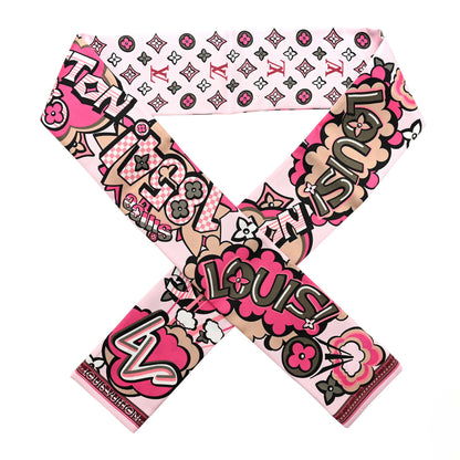Louis Vuitton Silk Monogram Street Bandeau Rose 1 of 3