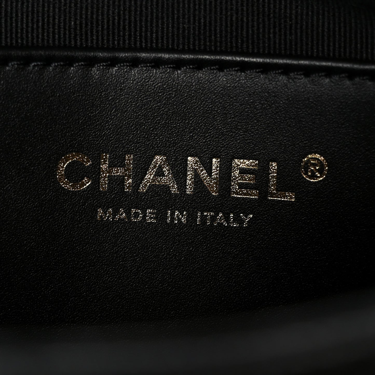 Grained Lambskin Quilted Mini Flap Black
