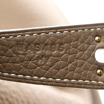 Hermes Taurillon Clemence Lindy 30 Etoupe 7 of 11