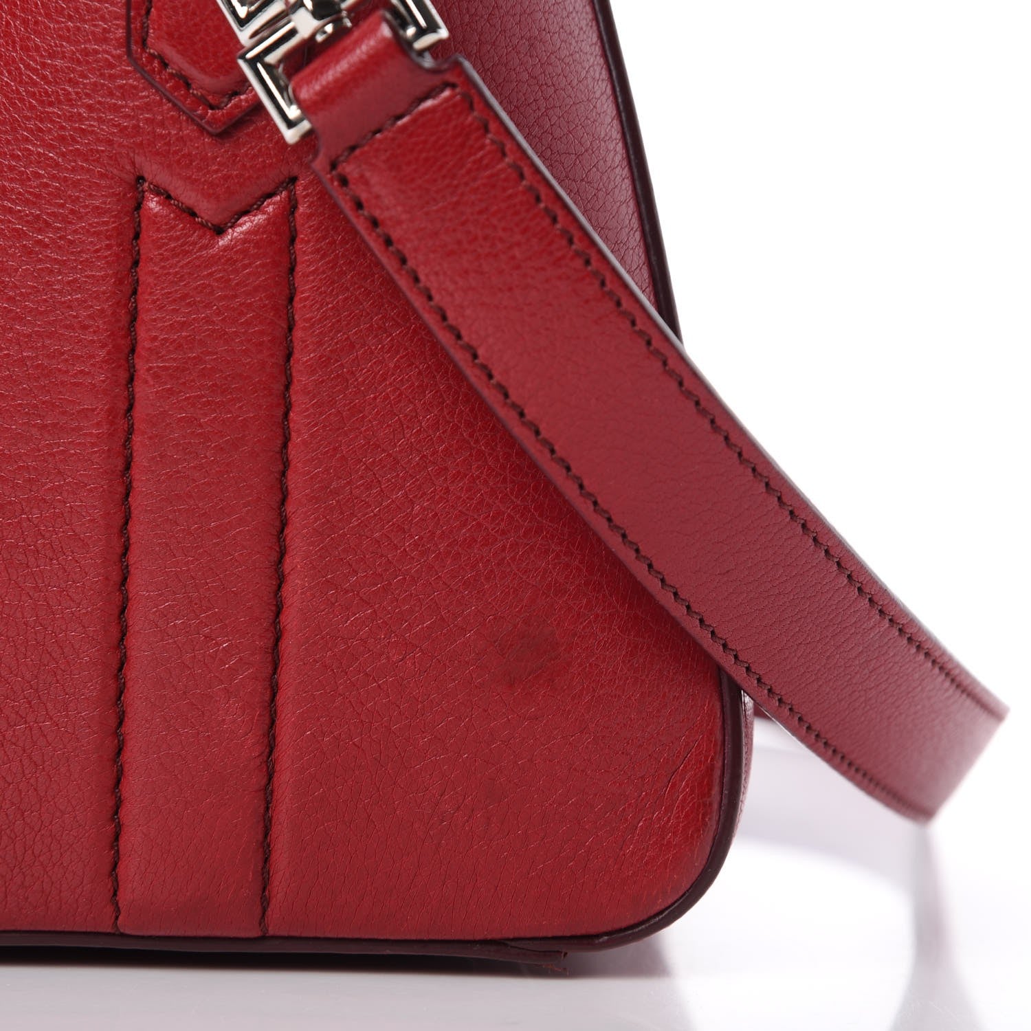 Givenchy Sugar Goatskin Mini Antigona Carmine 9 of 9