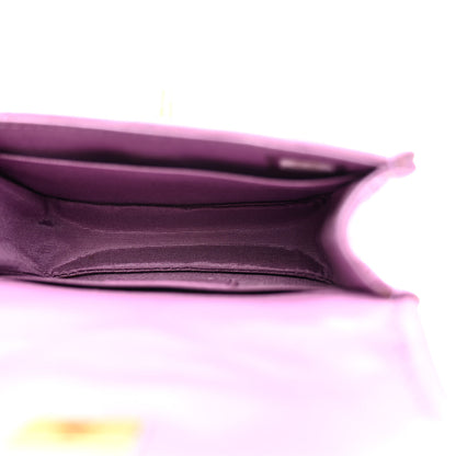 Chanel Shiny Lambskin Quilted Extra Mini Flap Purple 5 of 10