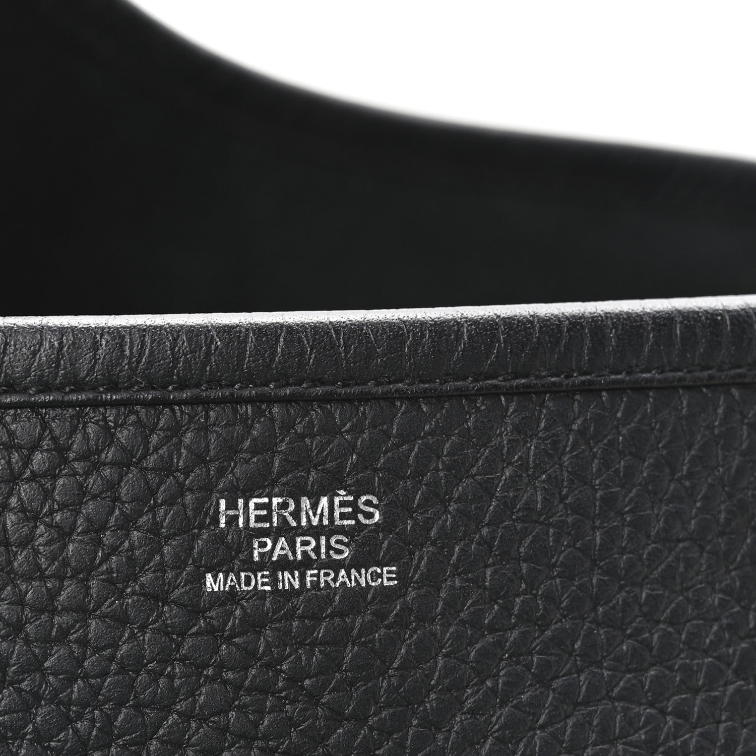 Hermes Taurillon Clemence EVELYNE III GM Black 6 of 10